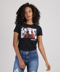 Blusa-Feminina-La-Casa-de-Papel-Manga-Curta-Decote-Redondo-Preta-9942112-Preto_1