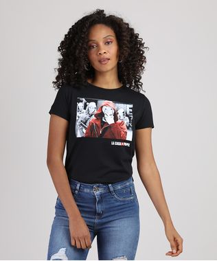 Blusa-Feminina-La-Casa-de-Papel-Manga-Curta-Decote-Redondo-Preta-9942112-Preto_1