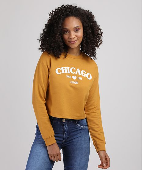Blusao-de-Moletom-Feminino--Chicago--Mostarda-9943304-Mostarda_1
