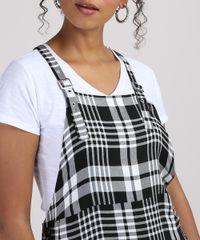 Salopete-Feminina-Midi-Estampada-Xadrez-Preta-9893780-Preto_4