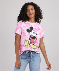Blusa-Feminina-Mickey-Estampada-Tie-Dye-Manga-Curta-Decote-Redondo-Pink-9943188-Pink_1