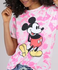 Blusa-Feminina-Mickey-Estampada-Tie-Dye-Manga-Curta-Decote-Redondo-Pink-9943188-Pink_4