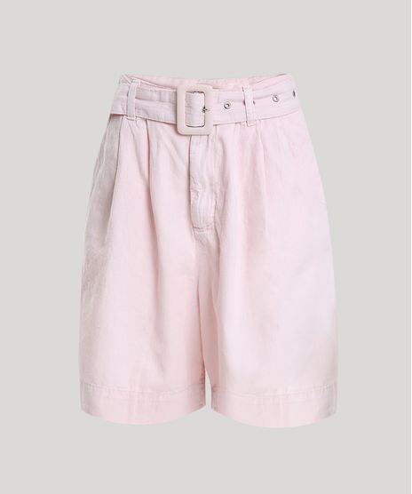 Bermuda-Feminina-Mindset-Cintura-Alta-com-Cinto-Rosa-Claro-9949440-Rosa_Claro_1