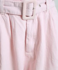 Bermuda-Feminina-Mindset-Cintura-Alta-com-Cinto-Rosa-Claro-9949440-Rosa_Claro_3 Bermuda-Feminina-Mindset-Cintura-Alta-com-Cinto-Rosa-Claro-9949440-Rosa_Claro_3