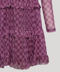 Vestido-de-Tule-Infantil-Mindset-Tal-Mae-Tal-Filha-Estampado-Floral-Manga-Longa-Vinho-9949687-Vinho_4