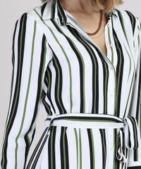 Vestido-Chemise-Feminino-Midi-Listrado-com-Faixa-para-Amarrar-Manga-7-8-Branco-9942689-Branco_4