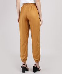 Calca-Feminina-Jogger-Cintura-Super-Alta-com-Amarracao-Mostarda-9944902-Mostarda_2
