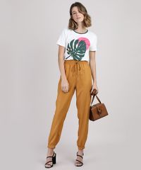 Calca-Feminina-Jogger-Cintura-Super-Alta-com-Amarracao-Mostarda-9944902-Mostarda_3