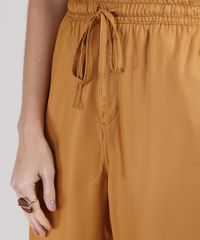 Calca-Feminina-Jogger-Cintura-Super-Alta-com-Amarracao-Mostarda-9944902-Mostarda_4