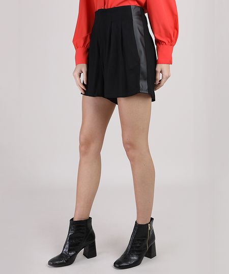 Short-Feminino-Cintura-Super-Alta-com-Recortes-Preto-9941757-Preto_1