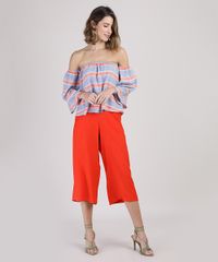 Calca-Feminina-Pantacourt-Cintura-Alta-Laranja-9947351-Laranja_3