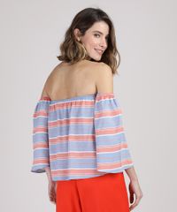 Blusa-Feminina-Ombro-a-Ombro-Listrada-Manga-7-8-Azul-Claro-9943308-Azul_Claro_2