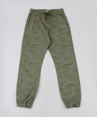Calca-Infantil-Jogger-Estampada-de-Dinossauros-Verde-Militar-9604836-Verde_Militar_1