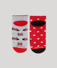 Kit-de-2-Meias-Infantis-Cano-Baixo-Minnie-Estampadas-Multicor-9482030-Multicor_2