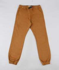 Calca-de-Sarja-Infantil-Jogger-com-Cordao-Caramelo-9432921-Caramelo_1