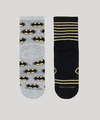 Kit-de-2-Meias-Infantis-Batman-Multicor-9144743-Multicor_2