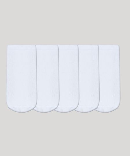Kit-de-5-Meias-Femininas-Cano-Alto-Branco-9043558-Branco_1