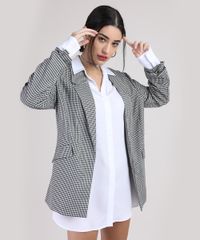 Blazer-Feminino-Manu-Gavassi-Longo-Estampado-Pied-de-Poule-com-Martingale-Preto-9817780-Preto_1