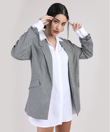 Blazer-Feminino-Manu-Gavassi-Longo-Estampado-Pied-de-Poule-com-Martingale-Preto-9817780-Preto_1