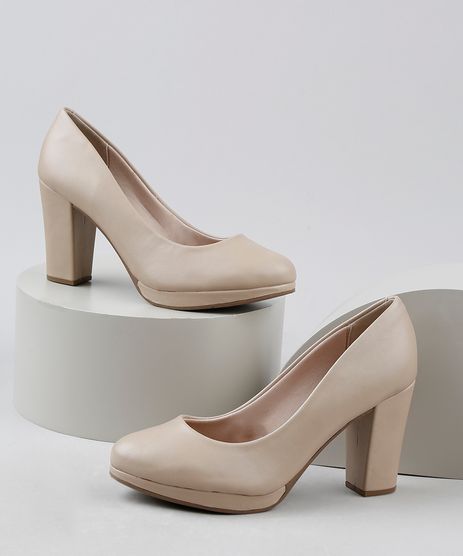 sapato feminino bege