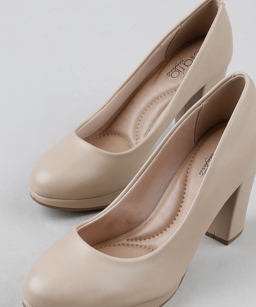 sapato feminino bege