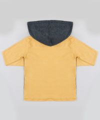 Camiseta-infantil-Leao-com-Capuz-Manga-Longa-Amarela-9885119-Amarelo_2