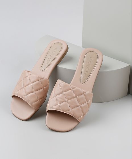 Rasteirinha-Feminina-Oneself-com-Tira-em-Matelasse-Rose-9948221-Rose_1
