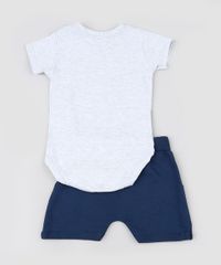 Conjunto-Infantil-Body-Cinza-Mescla-Dinossauro-Manga-Curta---Short-Liso-Azul-Marinho-9929721-Azul_Marinho_2