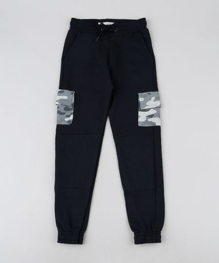 Calca-de-Moletom-Infantil-Jogger-Cos-com-Elastico-Preta-9933796-Preto_1