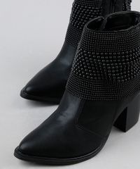 Bota-Feminina-Via-Uno-Salto-Medio-Cano-Curto-com-Aplicacao-Preta-9941535-Preto_3