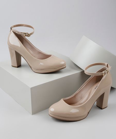 Sapato-Feminino-Beira-Rio-em-Verniz-Salto-Medio-Meia-Pata-Bege-9947694-Bege_1