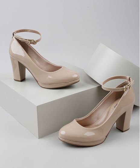 Sapato-Feminino-Beira-Rio-em-Verniz-Salto-Medio-Meia-Pata-Bege-9947694-Bege_1