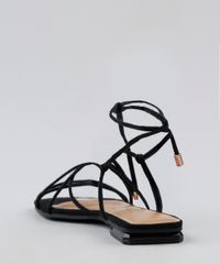 Rasteirinha-Feminina-Vizzano-com-Tiras-em-Suede-Preta-9948645-Preto_4