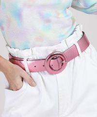 Cinto-Feminino-Manu-Gavassi-Metalizado-com-Fivela-Redonda-Encapada-Rosa-9943968-Rosa_3