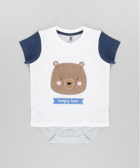 Body-Camiseta--Urso--em-Algodao---Sustentavel-Branco-8502014-Branco_1
