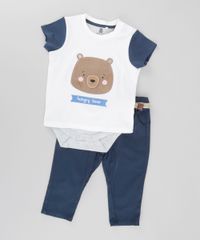 Body-Camiseta--Urso--em-Algodao---Sustentavel-Branco-8502014-Branco_3