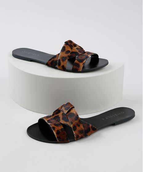 Rasteirinha-de-Couro-Feminina-Oneself-Tiras-Cruzadas-Estampada-Animal-Print-Onca-com-Pelo-Caramelo-9949593-Caramelo_1