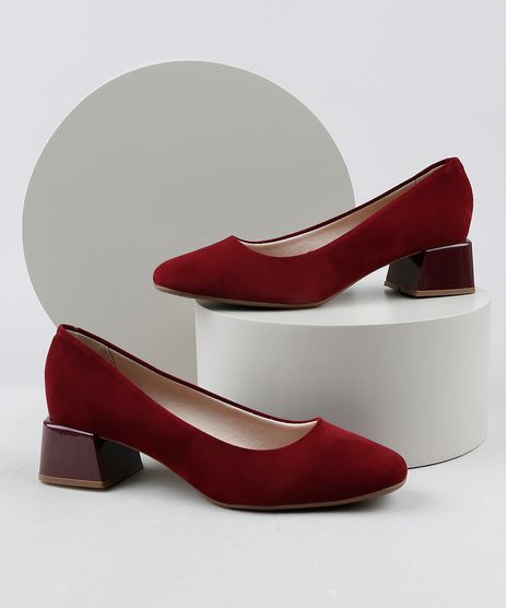 Scarpin-Feminino-Beira-Rio-Conforto-Bico-Quadrado-Salto-Quadrado-Vinho-9947697-Vinho_1