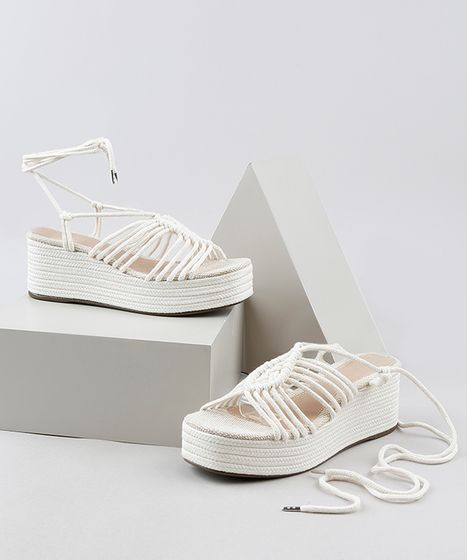 sandália oneself plataforma