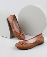 Sapatilha-Feminina-Moleca-Bico-Redondo-Tresse-com-Corrente-Caramelo-9942338-Caramelo_1