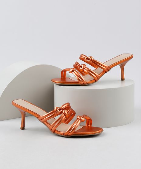 Tamanco-Feminino-Oneself-Salto-Fino-Metalizado-com-No-Laranja-9945852-Laranja_1