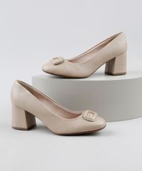 Scarpin-Feminino-Beira-Rio-Conforto-Bico-Quadrado-Salto-Grosso-com-Fivela-Bege-Claro-9947690-Bege_Claro_1