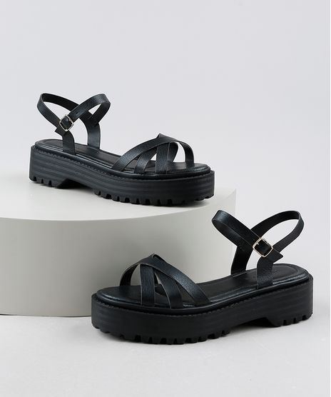 Sandalia-Feminina-Oneself-Flatform-Tratorada-Preta-9949536-Preto_1