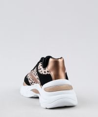 Tenis-Feminino-Oneself-Chunky-Estampado-Animal-Print-Guepardo-com-Recortes-Bege-Claro-9948131-Bege_Claro_4