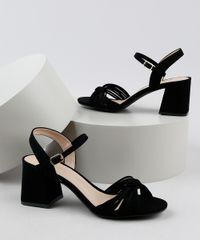 Sandalia-de-Suede-Feminina-Oneself-Salto-Medio-Grosso-Tiras-Finas-com-No-Preta-9948125-Preto_1