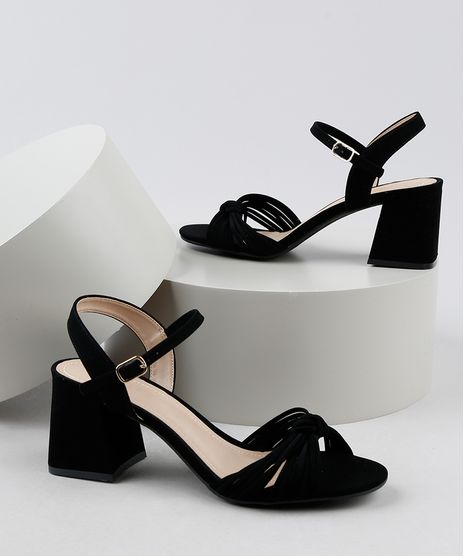 Sandalia-de-Suede-Feminina-Oneself-Salto-Medio-Grosso-Tiras-Finas-com-No-Preta-9948125-Preto_1