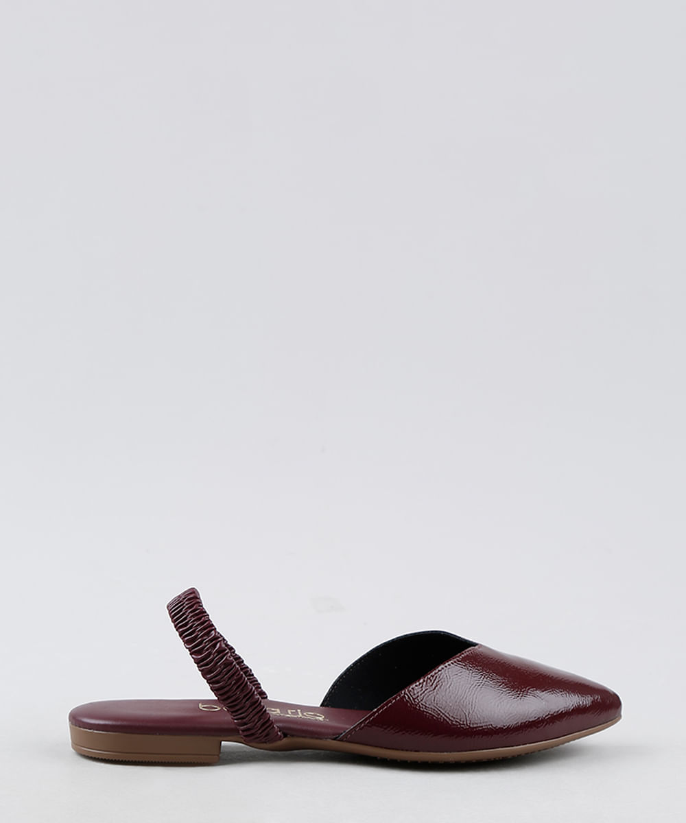 tenis beira rio verniz vinho