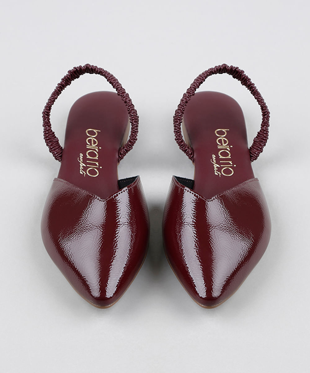 tenis beira rio verniz vinho