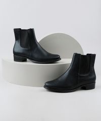 Bota-Feminina-Beira-Rio-Chelsea-Cano-Curto-Salto-Baixo-Texturizada-Cobra-Preta-9947710-Preto_1