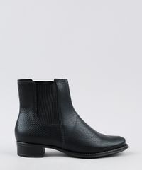 Bota-Feminina-Beira-Rio-Chelsea-Cano-Curto-Salto-Baixo-Texturizada-Cobra-Preta-9947710-Preto_2